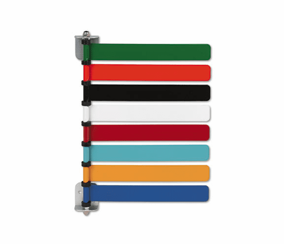 MIIOMD291718 Room ID Flag System, 8 Flags, Pastel Colors By MEDLINE INDUSTRIES, INC.