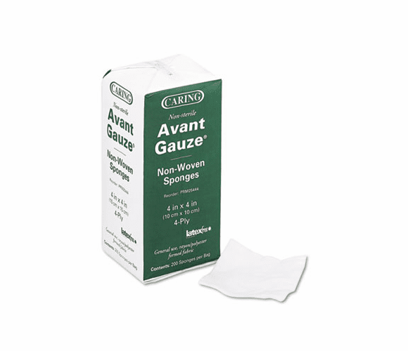 MIIPRM25444 Gauze Sponges, 4 x 4, 4-ply, NonSterile, 200 Sponges/Box By MEDLINE INDUSTRIES, INC.