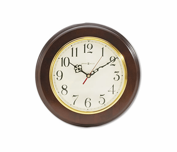MIL620168 Brentwood Wall Clock, 11-1/2in, Cherry, 1 AA Battery By HOWARD MILLER CLOCK CO.