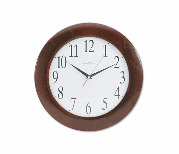 MIL625214 Corporate Wall Clock, 12-3/4in, Cherry By HOWARD MILLER CLOCK CO.