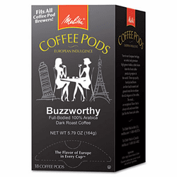 MLA75412 Coffee Pods, Buzzworthy (Dark Roast), 18 Pods/Box By MELITTA USA