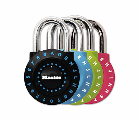 MLK1590D Set-Your-Own Combination Lock, Steel, 1 7/8" Wide, Assorted By MASTER LOCK COMPANY