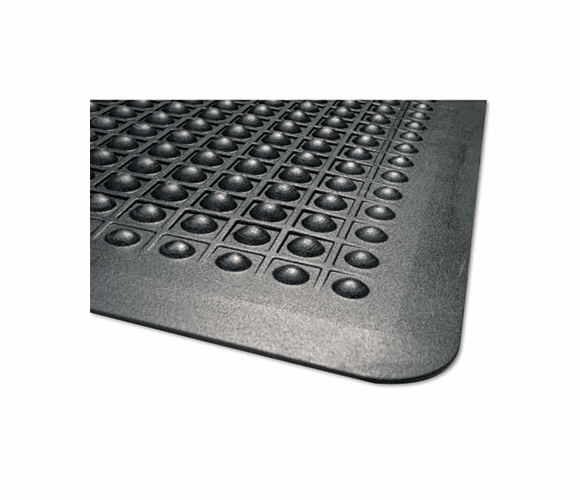 MLL24020300 Flex Step Rubber Anti-Fatigue Mat, Polypropylene, 24 x 36, Black By MILLENNIUM MAT COMPANY