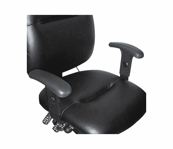 MLN12ADJARM Height-Adjustable T-Bar Arms for 24-Hour Task Chairs, Black By MAYLINE COMPANY