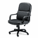 MLN1801AGBLT Big & Tall Executive Chair with Loop Arms, Black Leather By MAYLINE COMPANY