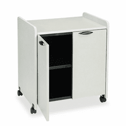 MLN2110MUNGB Mobile Utility Cabinet, 27w x 20d x 31h, Nebula Gray/Black By MAYLINE COMPANY