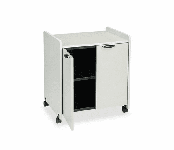 MLN2110MUNGB Mobile Utility Cabinet, 27w x 20d x 31h, Nebula Gray/Black By MAYLINE COMPANY