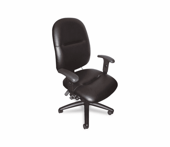 MLN2424AGBLT 24-Hour High-Performance Task Chair, Black Leather By MAYLINE COMPANY