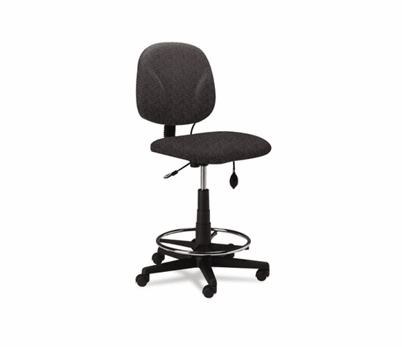 MLN4005AG2110 Comfort Series Adjustable Swivel Task Stool, Gray Fabric By MAYLINE COMPANY