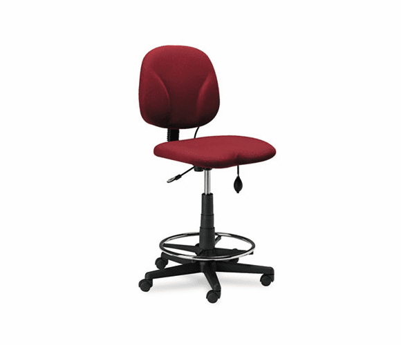 MLN4005AG2112 Comfort Series Adjustable Swivel Task Stool, Burgundy Fabric By MAYLINE COMPANY
