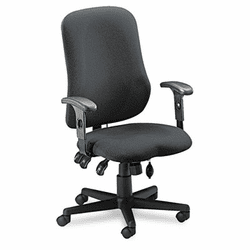 MLN4019AG2110 Comfort Series Contoured Support Chair, Acrylic/Poly Blend Fabric, Gray By MAYLINE COMPANY