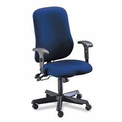 MLN4019AG2111 Comfort Series Contoured Support Chair, Acrylic/Poly Blend Fabric, Blue By MAYLINE COMPANY