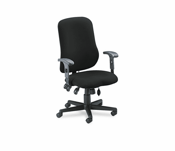 MLN4019AG2113 Comfort Series Contoured Support Chair, Acrylic/Poly Blend Fabric, Black By MAYLINE COMPANY