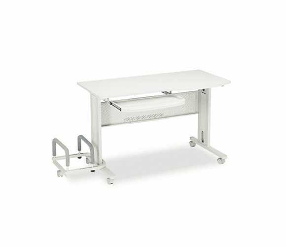 MLN8100TDGRYGRY Eastwinds Mobile Work Table, 57w x 23d x 29h, Gray/Gray By MAYLINE COMPANY
