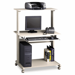 MLN8350MRGRYGRY Eastwinds Multimedia Workstation, 36w x 21d x 50h, Gray/Gray By MAYLINE COMPANY