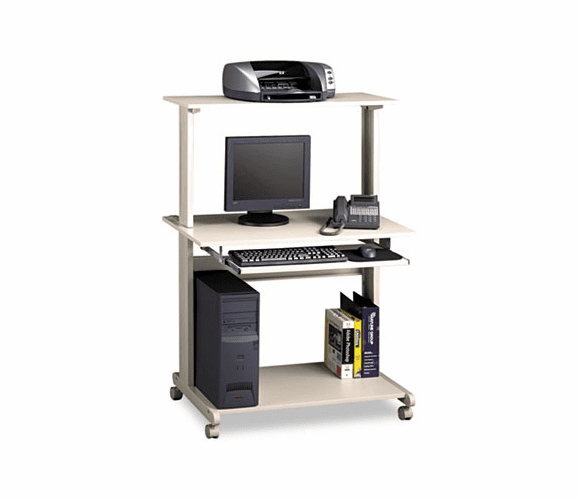 MLN8350MRGRYGRY Eastwinds Multimedia Workstation, 36w x 21d x 50h, Gray/Gray By MAYLINE COMPANY