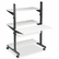 MLN8432SOGRYBLK Soho Fully Adjustable Mobile Computer Table, 32w x 31d x 50h, Gray/Black By MAYLINE COMPANY