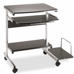 MLN946ANT Eastwinds Portrait Mobile PC Workstation, 36�w x 19�d x 31h, Anthracite By MAYLINE COMPANY