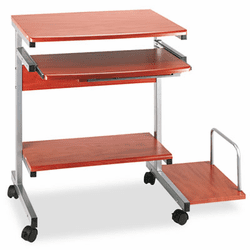 MLN946MEC Eastwinds Portrait Mobile PC Workstation, 36�w x 19�d x 31h, Medium Cherry By MAYLINE COMPANY