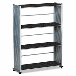 MLN994ANT Eastwinds Accent Shelving, Four Shelves, 31-1/4w x 11d x 44-1/2h, Anthracite By MAYLINE COMPANY