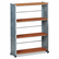 MLN994MEC Eastwinds Accent Shelving, Four Shelves, 31-1/4w x 11d x 44-1/2h, Medium Cherry By MAYLINE COMPANY