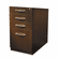 MLNAPBBF26LDC Aberdeen Series Pencil/Box/File Laminate Desk Pedestal 15w x 26d x 27h, Mocha By MAYLINE COMPANY