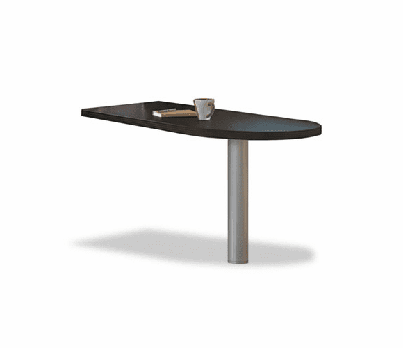 MLNAPR6030LDC Aberdeen Series Laminate Peninsula Return, 30w x 60d x 29h, Mocha By MAYLINE COMPANY