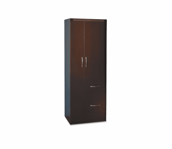 MLNAPST2LDC Aberdeen Personal Storage Tower, Box 2 Of 2, 24w x 24d x 68¾h, Mocha By MAYLINE COMPANY