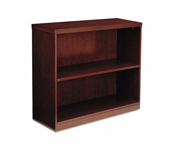 MLNBC3629C Luminary Series Veneer 2-Shelf Bookcase, 34�w x 12d x 29h, Cherry By MAYLINE COMPANY