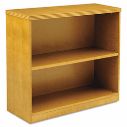 MLNBC3629M Luminary Series Veneer 2-Shelf Bookcase, 34�w x 12d x 29h, Maple By MAYLINE COMPANY