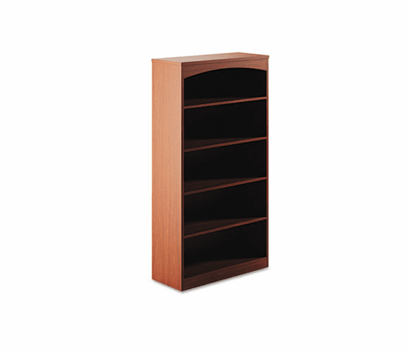 MLNBTB5S36LCR Brighton Series Laminate 5-Shelf Bookcase, 36w x 15d x 68�h, Cherry By MAYLINE COMPANY