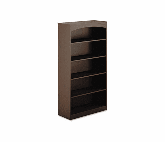 MLNBTB5S36LDC Brighton Series Laminate 5-Shelf Bookcase, 36w x 15d x 68�h, Cherry By MAYLINE COMPANY