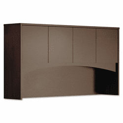 MLNBTHW72LDC Brighton Series Laminate Wood Door Hutch, 72w x 15d x 39�h, Mocha By MAYLINE COMPANY