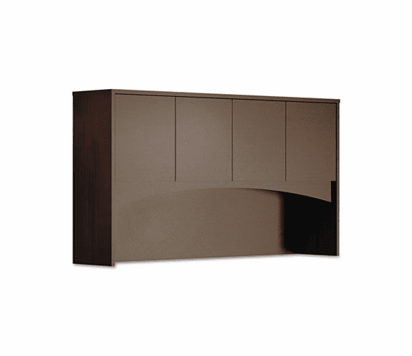 MLNBTHW72LDC Brighton Series Laminate Wood Door Hutch, 72w x 15d x 39h, Mocha By MAYLINE COMPANY