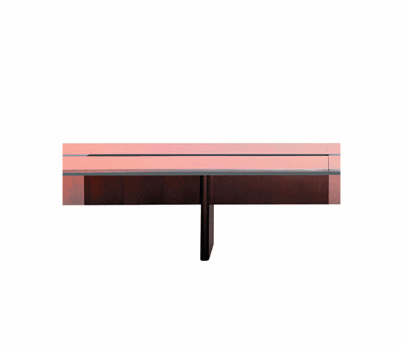 MLNCMT72ABCRY Corsica Conference Series 6' Adder Modular Table Base, Sierra Cherry By MAYLINE COMPANY
