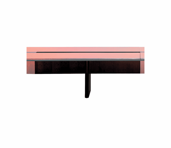 MLNCMT72ABMAH Corsica Conference Series 6' Adder Modular Table Base, Mahogany By MAYLINE COMPANY