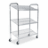 MLNCTT2 Kwik-File 3-Shelf Wire Mail Tote Cart, 43�w x 18d x 55h, Chrome By MAYLINE COMPANY