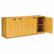 MLNHDC2072M Luminary Series Wood Veneer Hinged Door Credenza, 72w x 20d x 29h, Maple By MAYLINE COMPANY