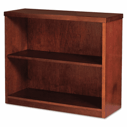 MLNMBC3629MC Mira Series Wood Veneer 2-Shelf Bookcase, 34�w x 12d x 29h, Medium Cherry By MAYLINE COMPANY