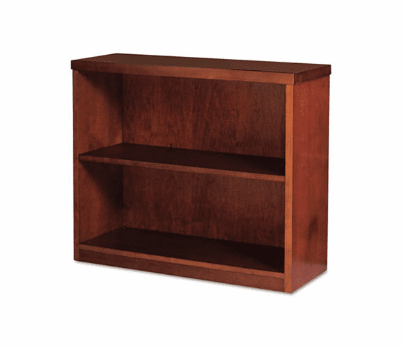 MLNMBC3629MC Mira Series Wood Veneer 2-Shelf Bookcase, 34�w x 12d x 29h, Medium Cherry By MAYLINE COMPANY