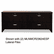 MLNMCR2472ESP Mira Series Wood Veneer Credenza, 72w x 24d x 29�h, Espresso By MAYLINE COMPANY