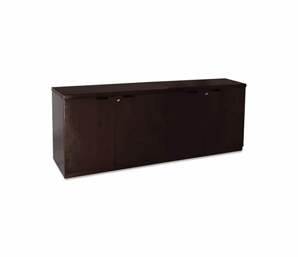 MLNMHDC2072ESP Mira Series Veneer 72W Hinged Door Credenza, 72w x 20d x 29�, Espresso By MAYLINE COMPANY