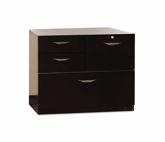 MLNMMPSU1930ESP Mira Series Veneer Multipurpose Storage Unit, 30w x 19d x 27h, Espresso By MAYLINE COMPANY