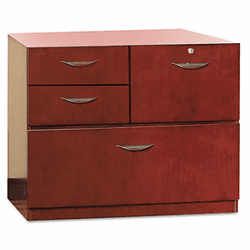 MLNMMPSU1930MC Mira Series Veneer Multipurpose Storage Unit, 30w x 19d x 27�h, Medium Cherry By MAYLINE COMPANY