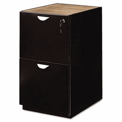 MLNMPFF22ESP Mira Series File/File Credenza Pedestal, 15w x 22d x 27h, Espresso By MAYLINE COMPANY