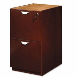 MLNMPFF28MC Mira Series File/File Desk Pedestal, 15w x 28d x 27�h, Medium Cherry By MAYLINE COMPANY