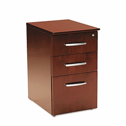 MLNNBBFCRY Napoli Veneer Box/Box/File Pedestal, 15w x 21d x 26h, Sierra Cherry By MAYLINE COMPANY