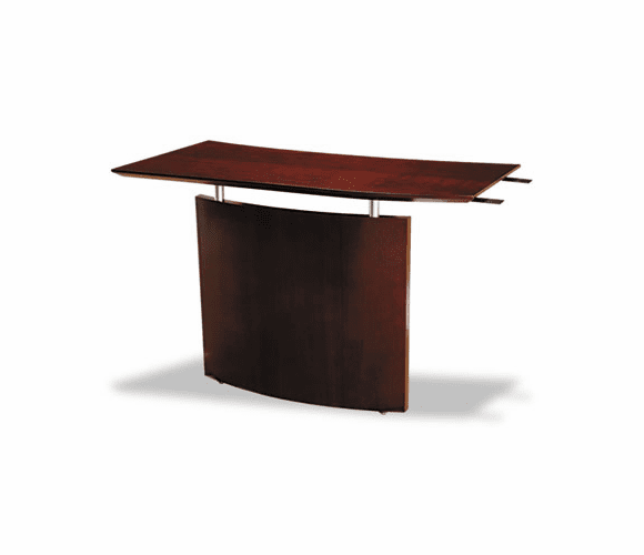 MLNNBDGLCRY Napoli Series Left-Hand Veneer Bridge, 48w x 24d x 29h, Sierra Cherry By MAYLINE COMPANY