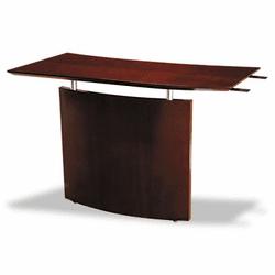 MLNNBDGLCRY Napoli Series Left-Hand Veneer Bridge, 48w x 24d x 29�h, Sierra Cherry By MAYLINE COMPANY