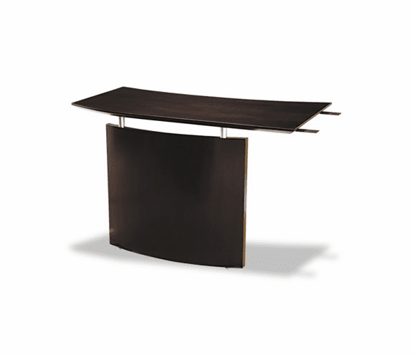 MLNNBDGLMAH Napoli Series Left-Hand Wood Veneer Bridge, 48w x 24d x 29�h, Mahogany By MAYLINE COMPANY